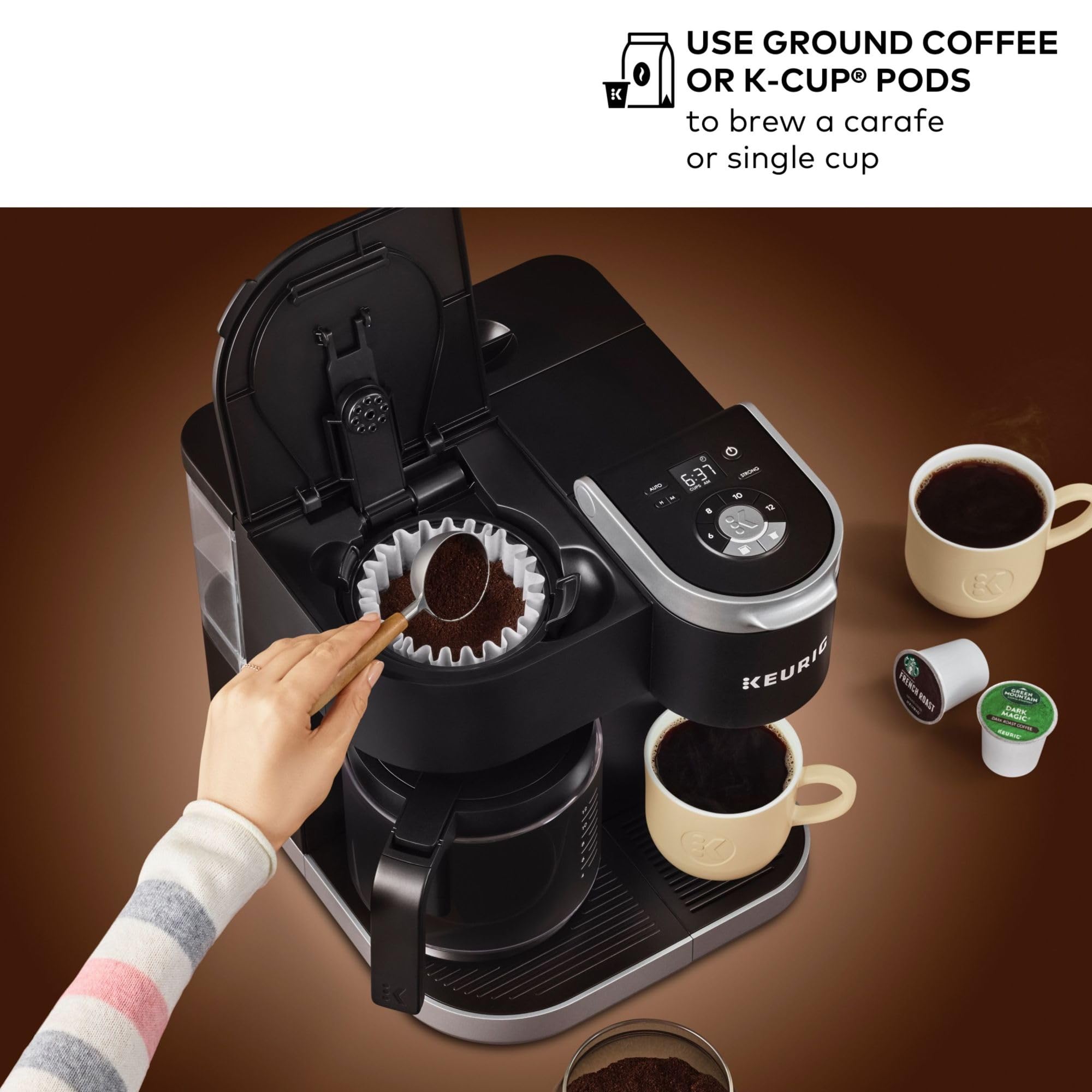 Keurig K-Duo Single Serve K-Cup Pod & Carafe Coffee Maker