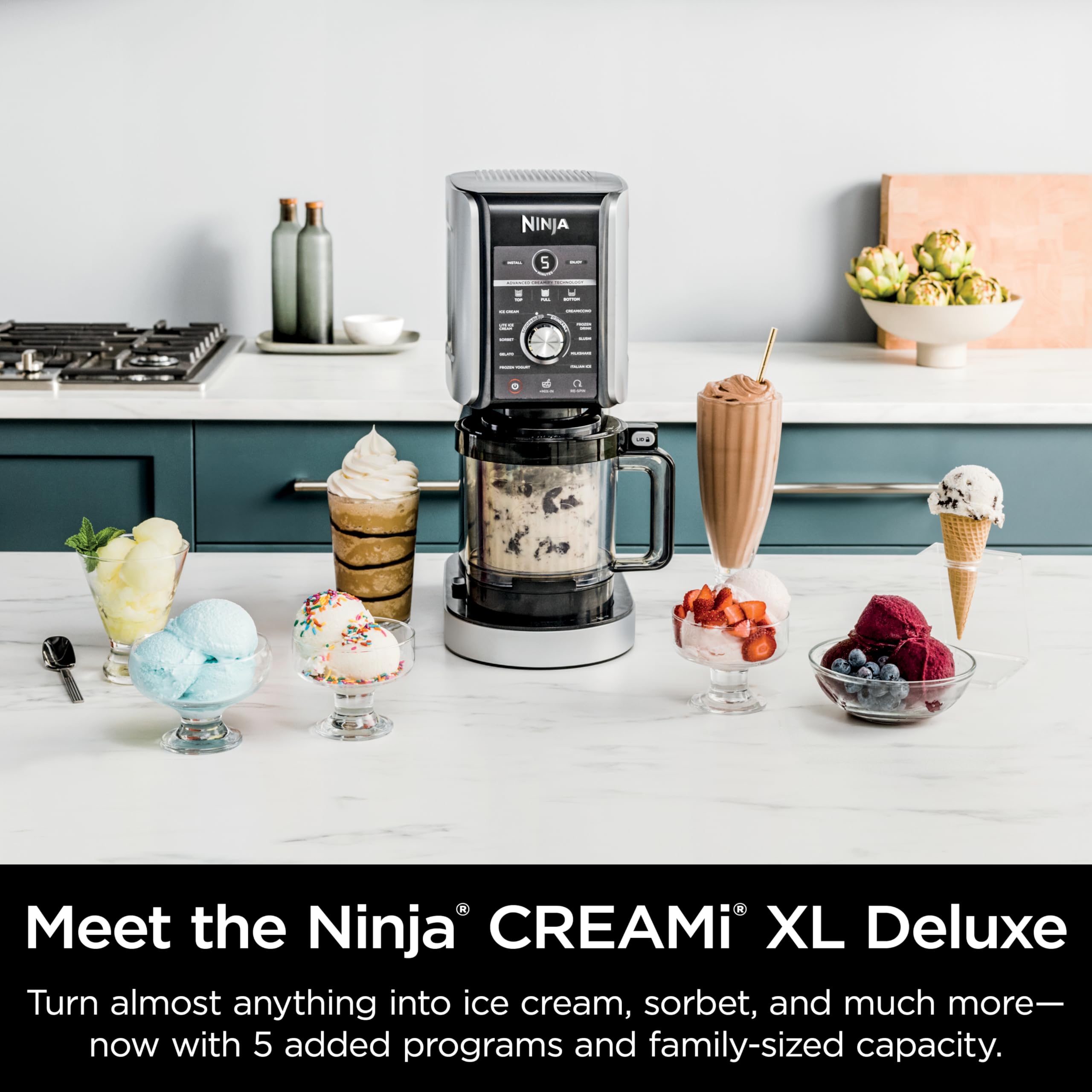 Ninja CREAMi Deluxe Ice Cream & Frozen Treat Maker 11 in 1