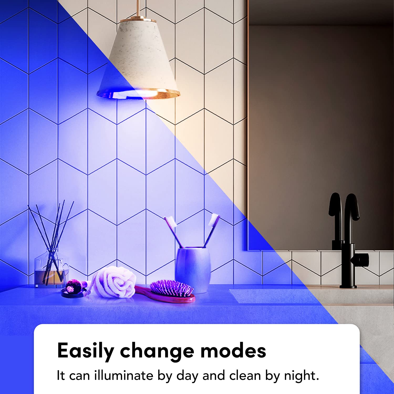 LIFX Clean, A19 1100 lumens, Full Color with Antibacterial HEV, Wi-Fi Smart LED Light Bulb