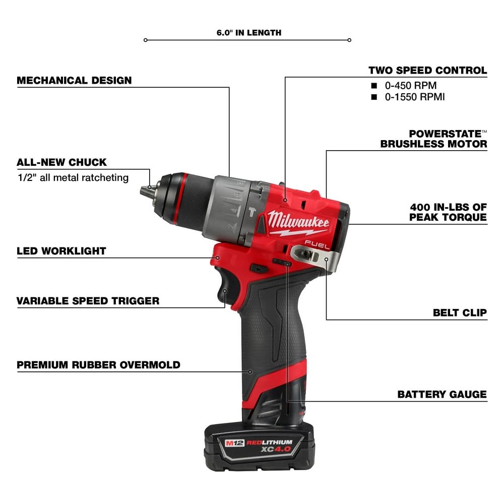 Milwaukee M12 Fuel 2-Tool Combo KIT