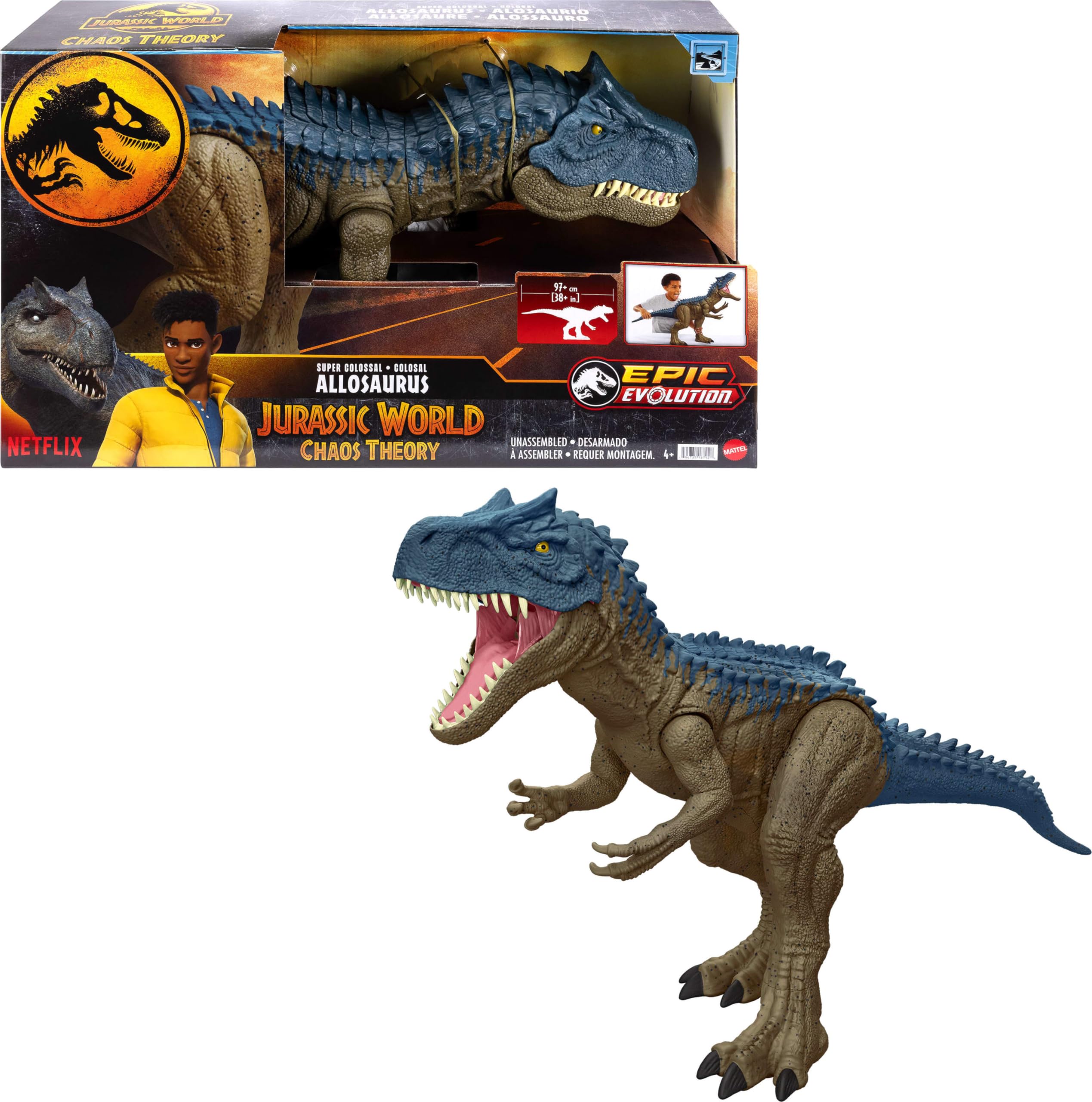 Mattel Jurassic World Super Colossal Giganotosaurus Dinosaur