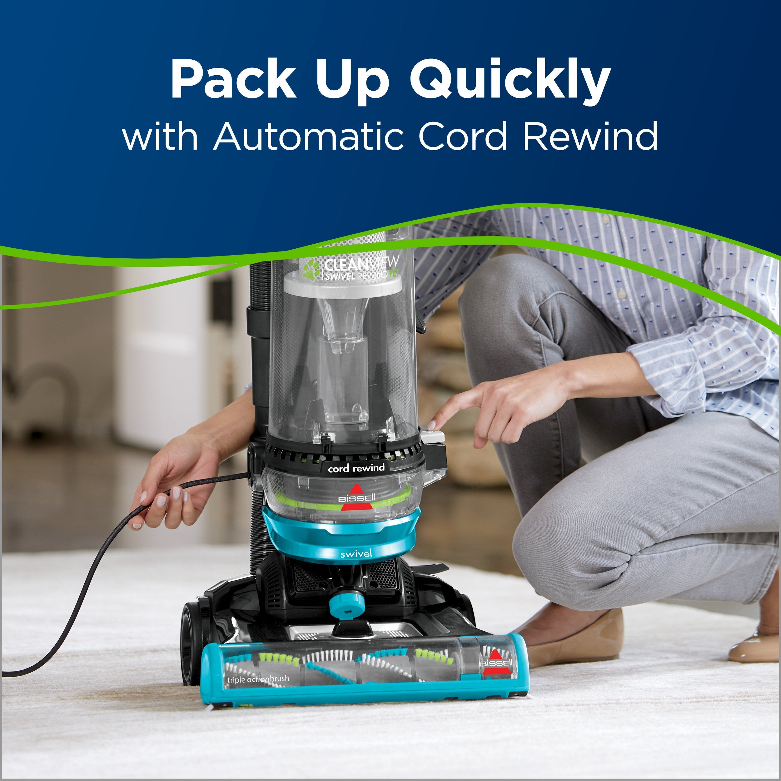 Bissell CleanView Swivel Pet Upright Bagless Vacuum