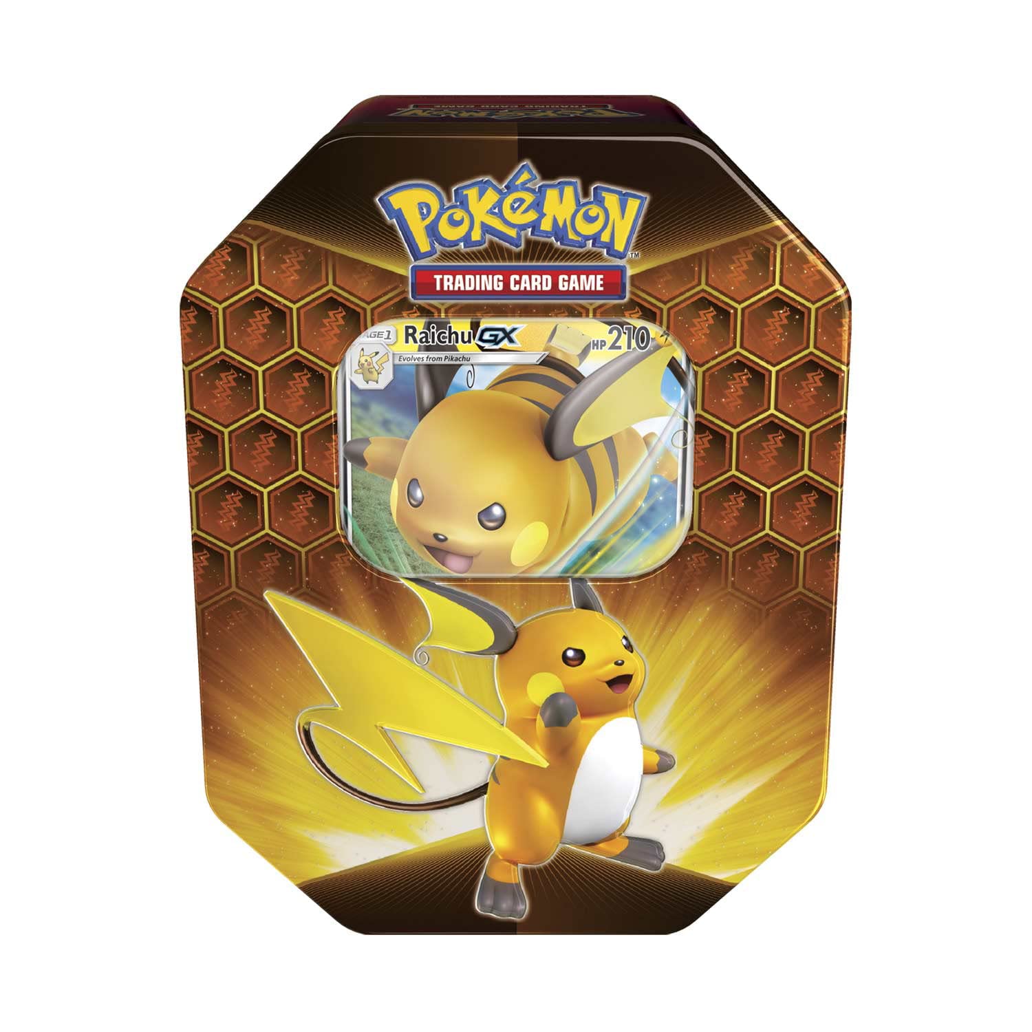 Pokemon TCG Hidden Fates Gx Tin Raichu