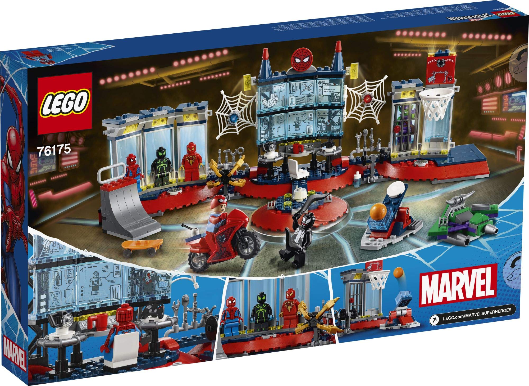 LEGO Marvel Spider-Man Attack on The Spider Lair 76175 (466 Pieces)