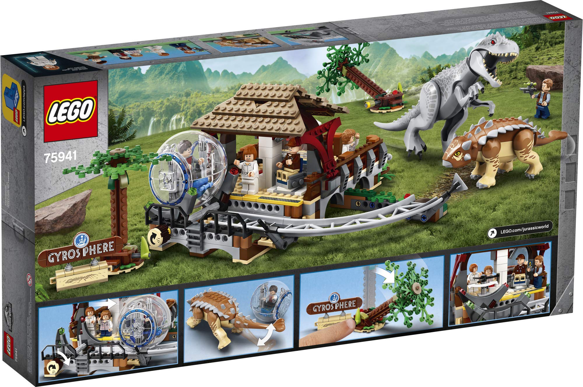 LEGO Jurassic World Indominus rex vs. Ankylosaurus 75941 (537 Pieces)