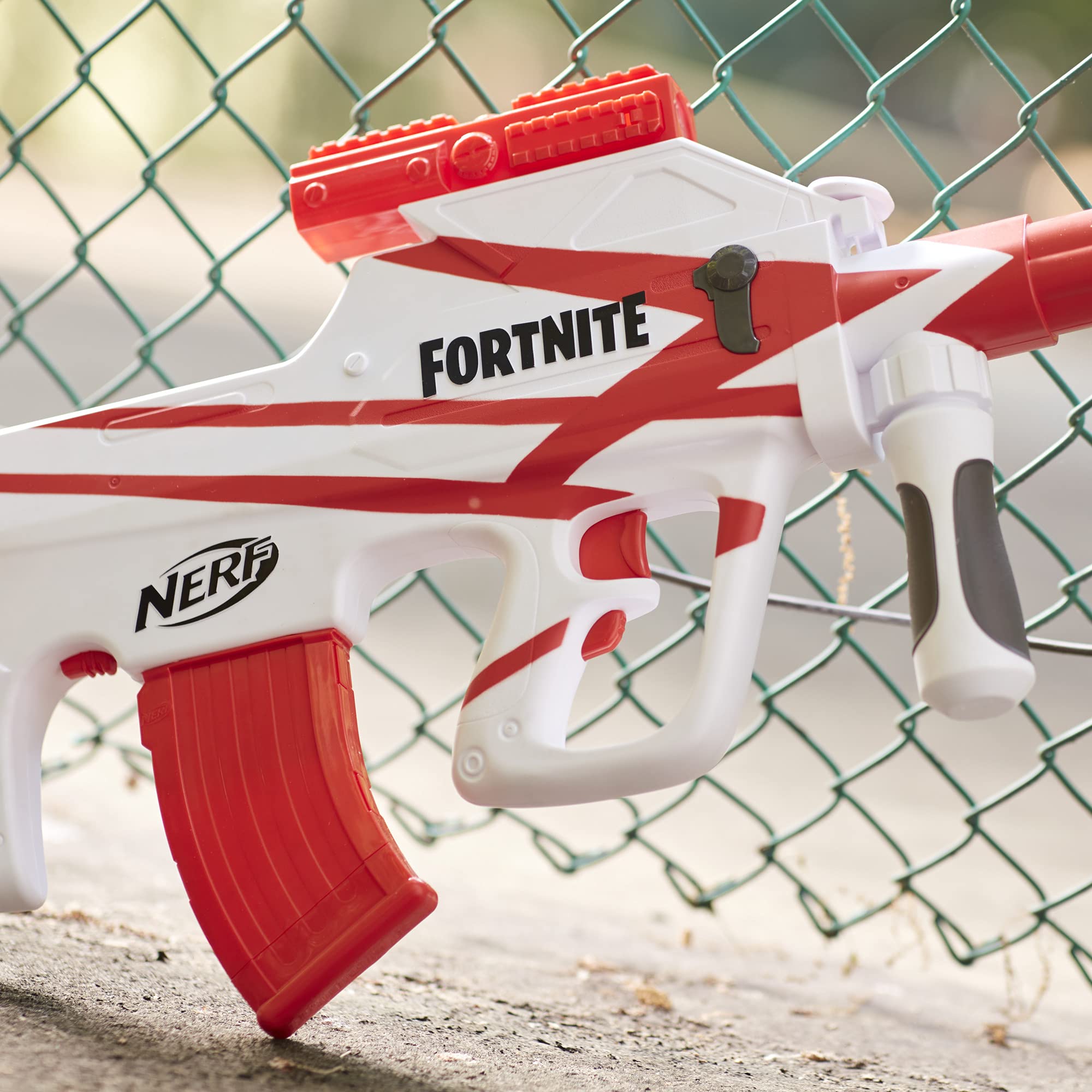 Nerf Fortnite B-AR Motorized Dart Blaster - Fortnite Converge Wrap, Motorized 10-Dart Blasting, 10-Dart Clip, 10 Official Nerf Elite Darts