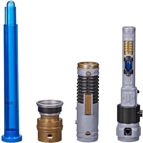 STAR WARS Lightsaber Forge OBI-Wan Kenobi Electronic Blue Lightsaber, Customizable Roleplay Toy, Toy for Kids Ages 4 and Up