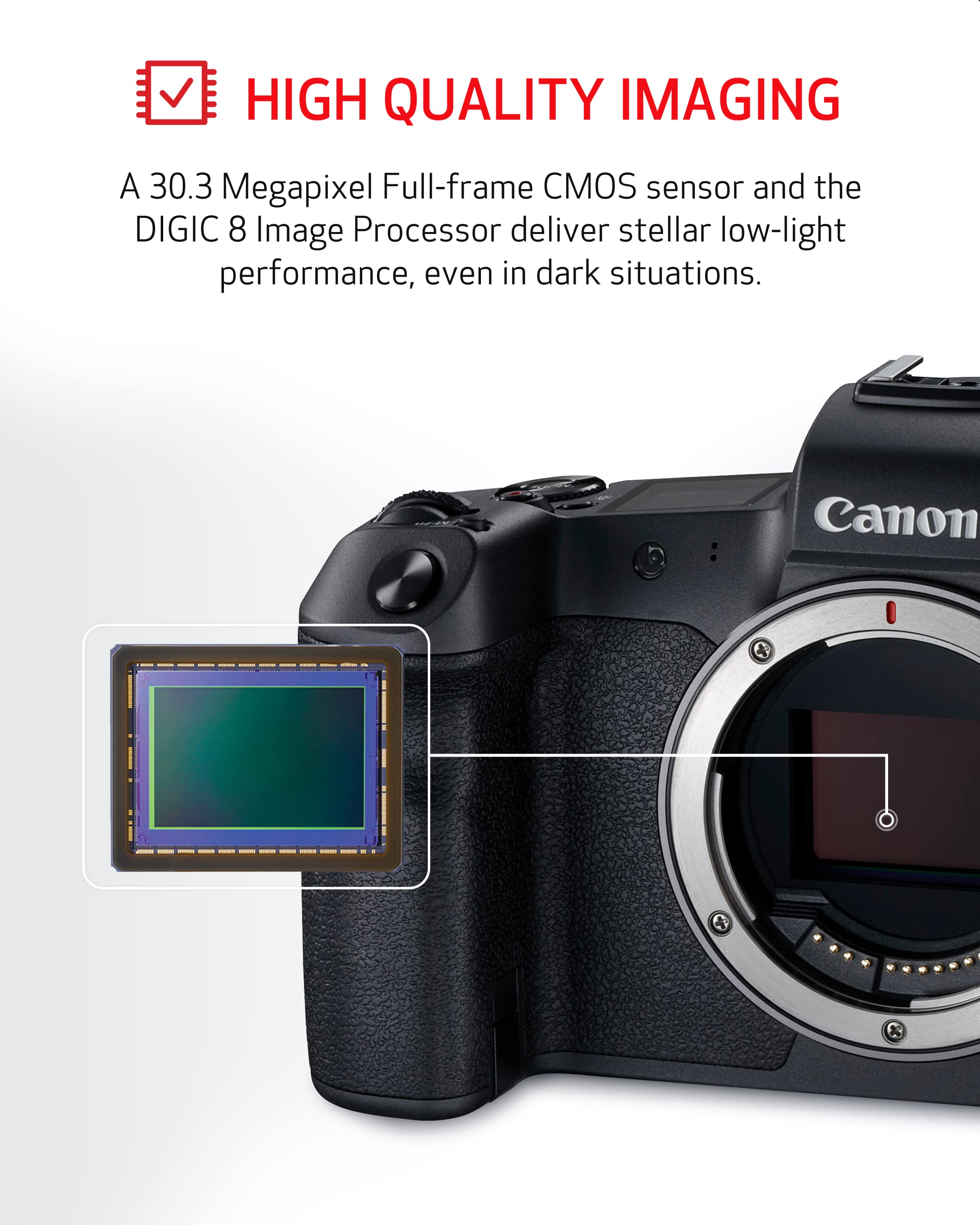 Canon EOS R Mirrorless Digital Camera (Body Only)