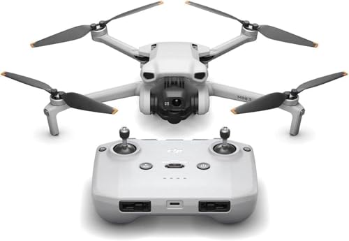 DJI Mini 3 - Lightweight and Foldable Mini Camera Drone with 4K HDR Video, 38-min Flight Time, True Vertical Shooting, and Intelligent Features