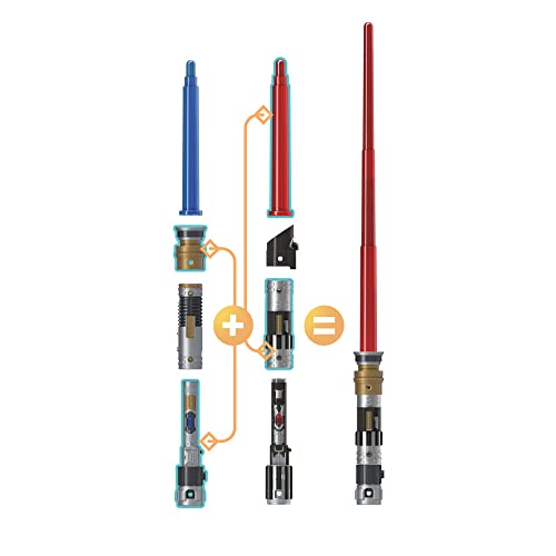 STAR WARS Lightsaber Forge OBI-Wan Kenobi Electronic Blue Lightsaber, Customizable Roleplay Toy, Toy for Kids Ages 4 and Up
