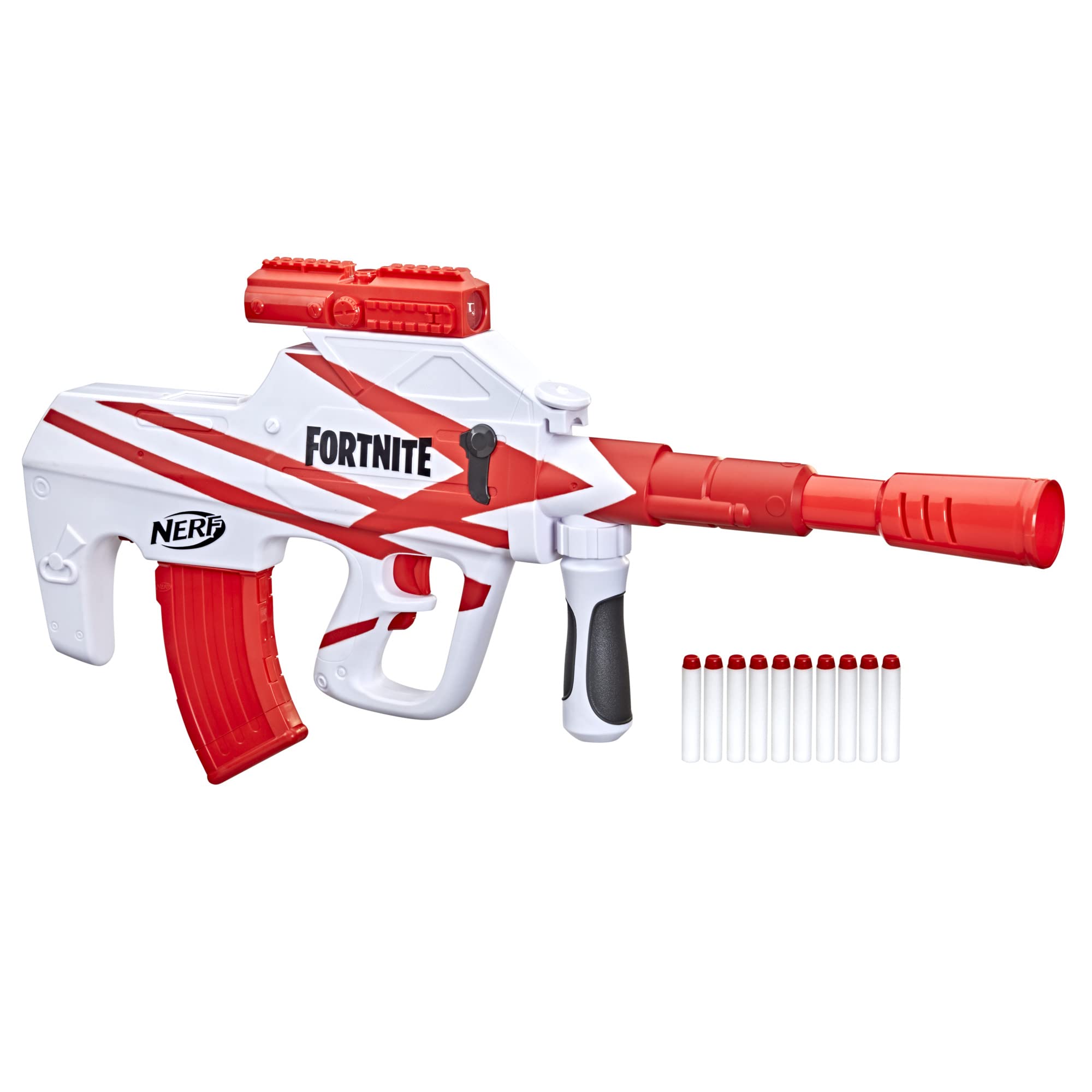 Nerf Fortnite B-AR Motorized Dart Blaster - Fortnite Converge Wrap, Motorized 10-Dart Blasting, 10-Dart Clip, 10 Official Nerf Elite Darts
