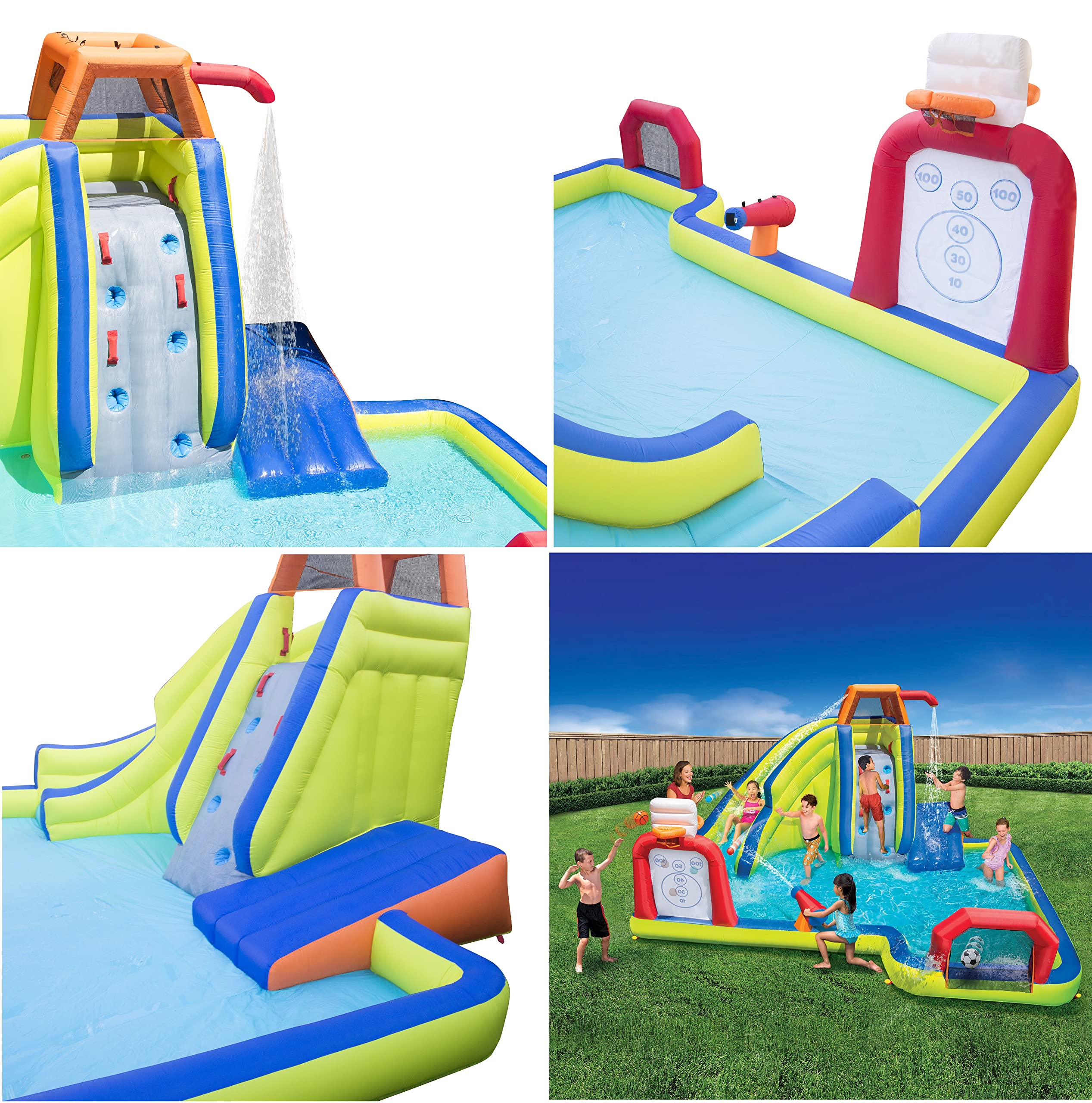 Banzai Inflatable Arcade Splash Water Park