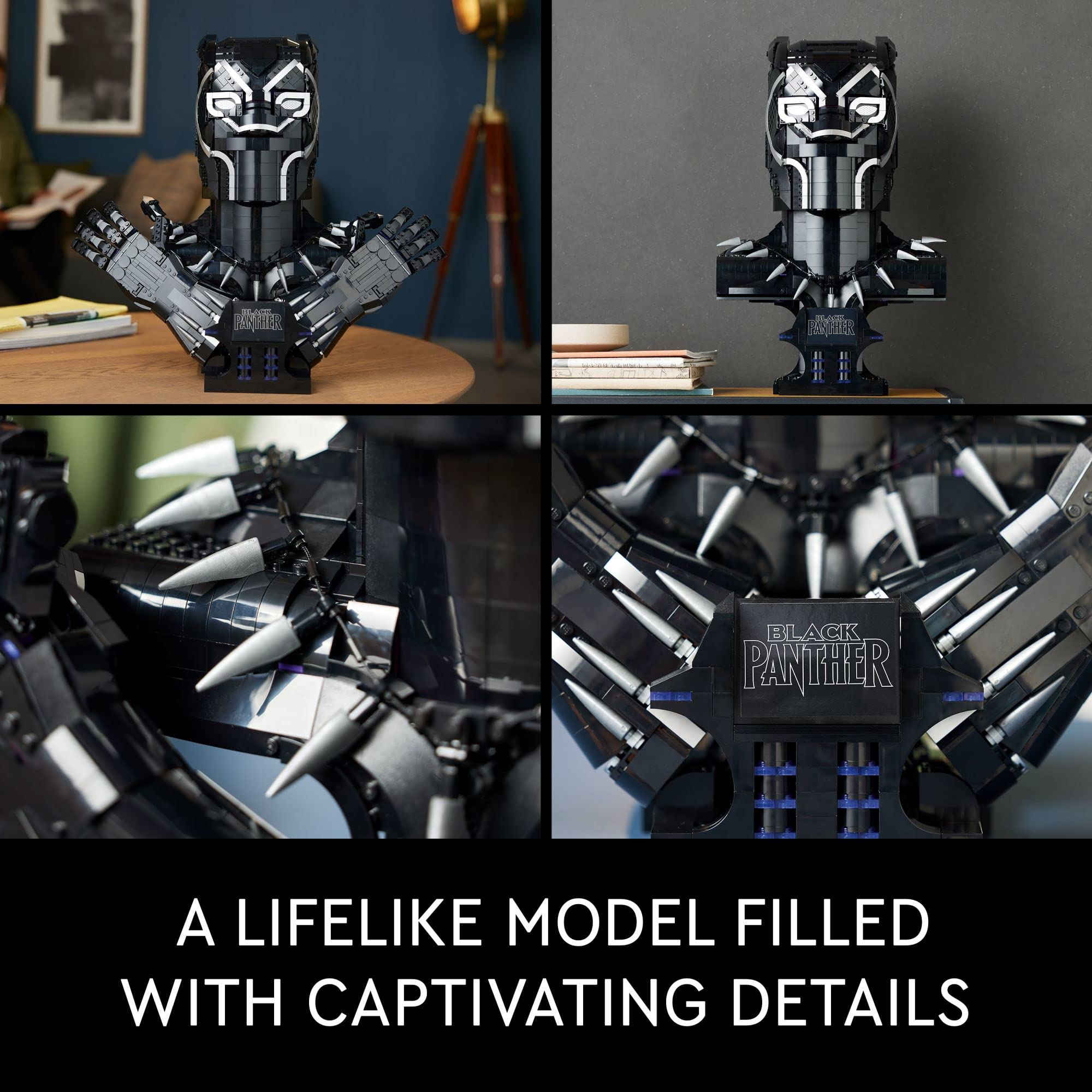 LEGO Marvel Black Panther King T’Challa Model Building Kit 76215