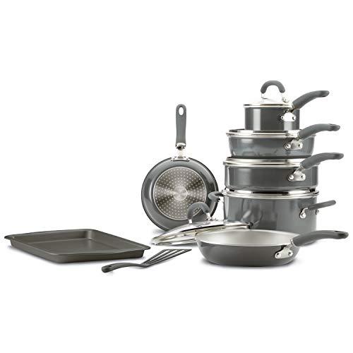 Rachael Ray Create Delicious Nonstick Cookware Induction Pots and Pans Set