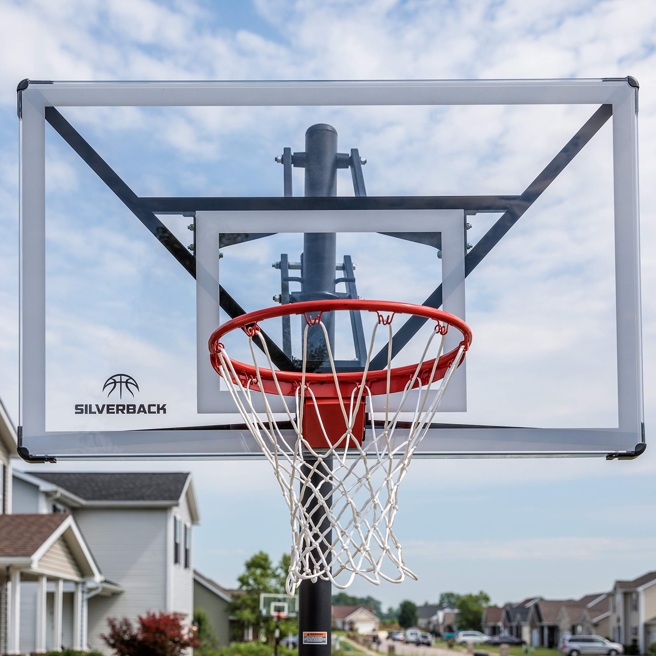 Silverback NXT 54" and NXT 60" In-Ground Basketball Hoops with Adjustable-Height Basketball Goal Backboard and QuickPlay Design