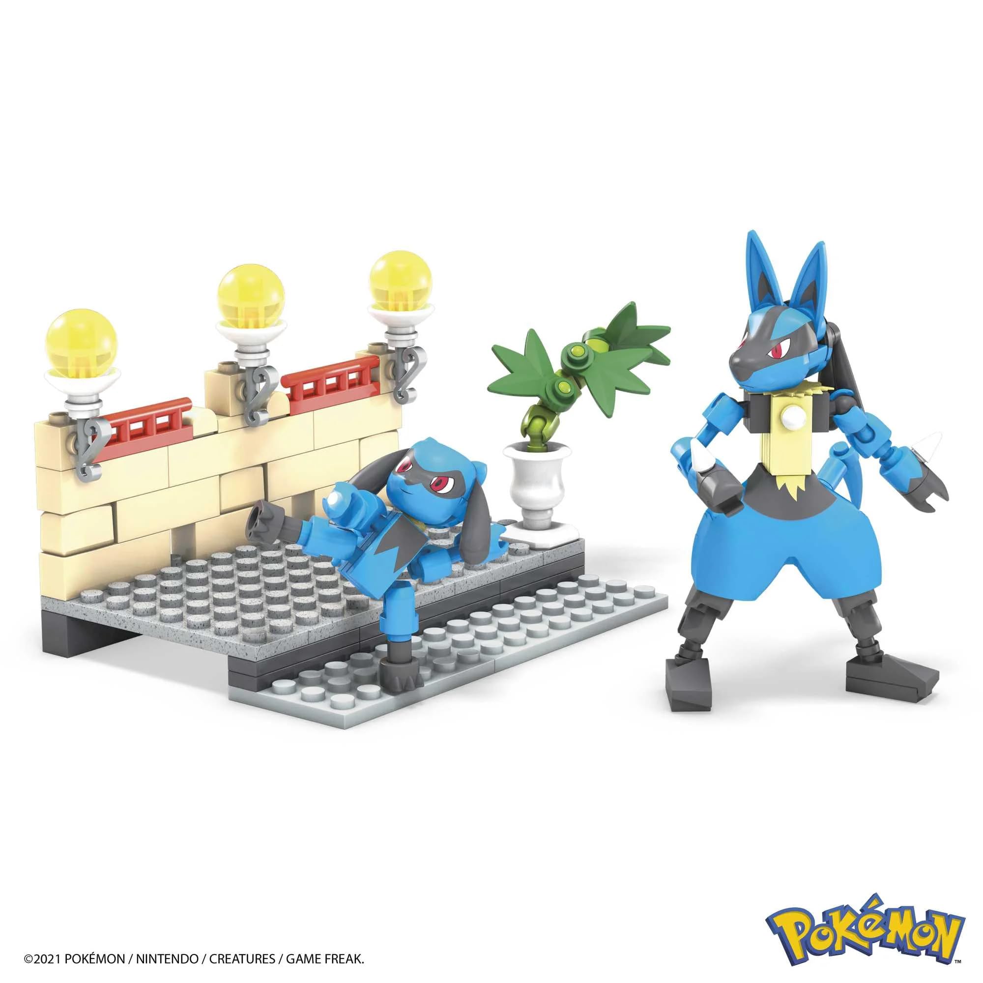 MEGA Pokemon Riolu Evolution Set - 95pc Anime Building Set - Articulated Figures - Ages 6+