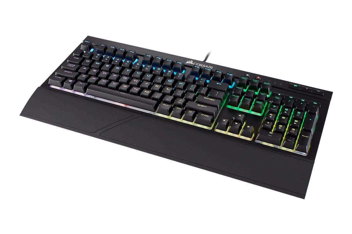 CORSAIR - K68 RGB Mechanical Gaming Keyboard RGB Backlit Cherry MX Red Switch - Black