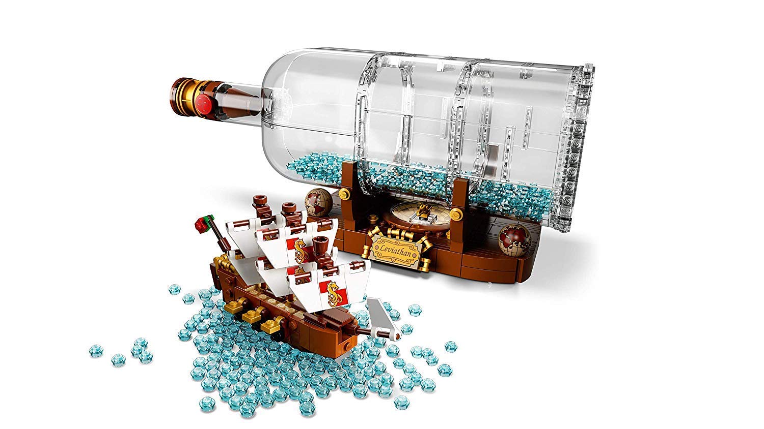 LEGO 21313 Ideas Ship in Bottle Construction