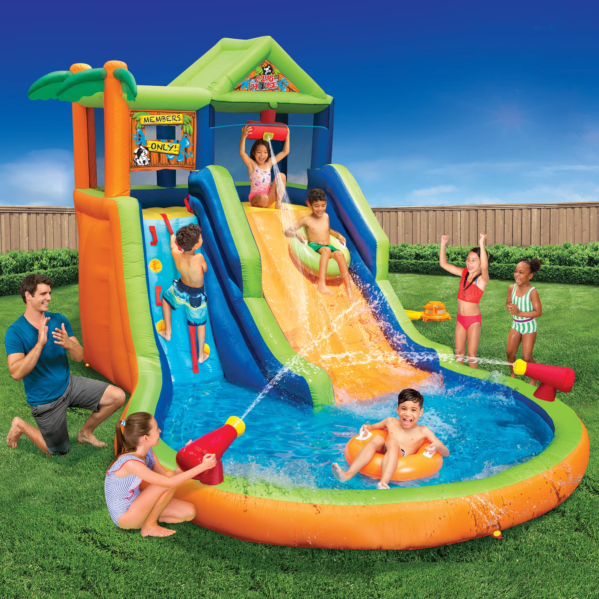 BANZAI Slide 'N Splash Clubhouse Water Park