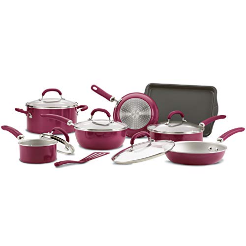 Rachael Ray Create Delicious Nonstick Cookware Induction Pots and Pans Set