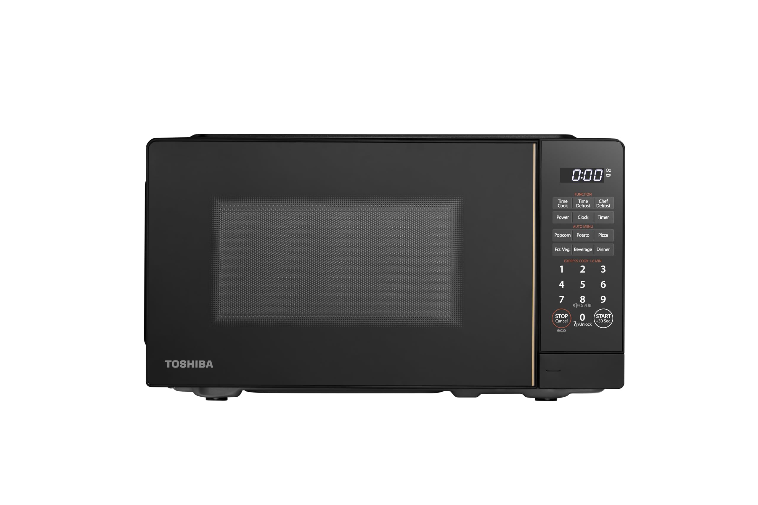 TOSHIBA Small Microwave Oven with 11 Power Levels