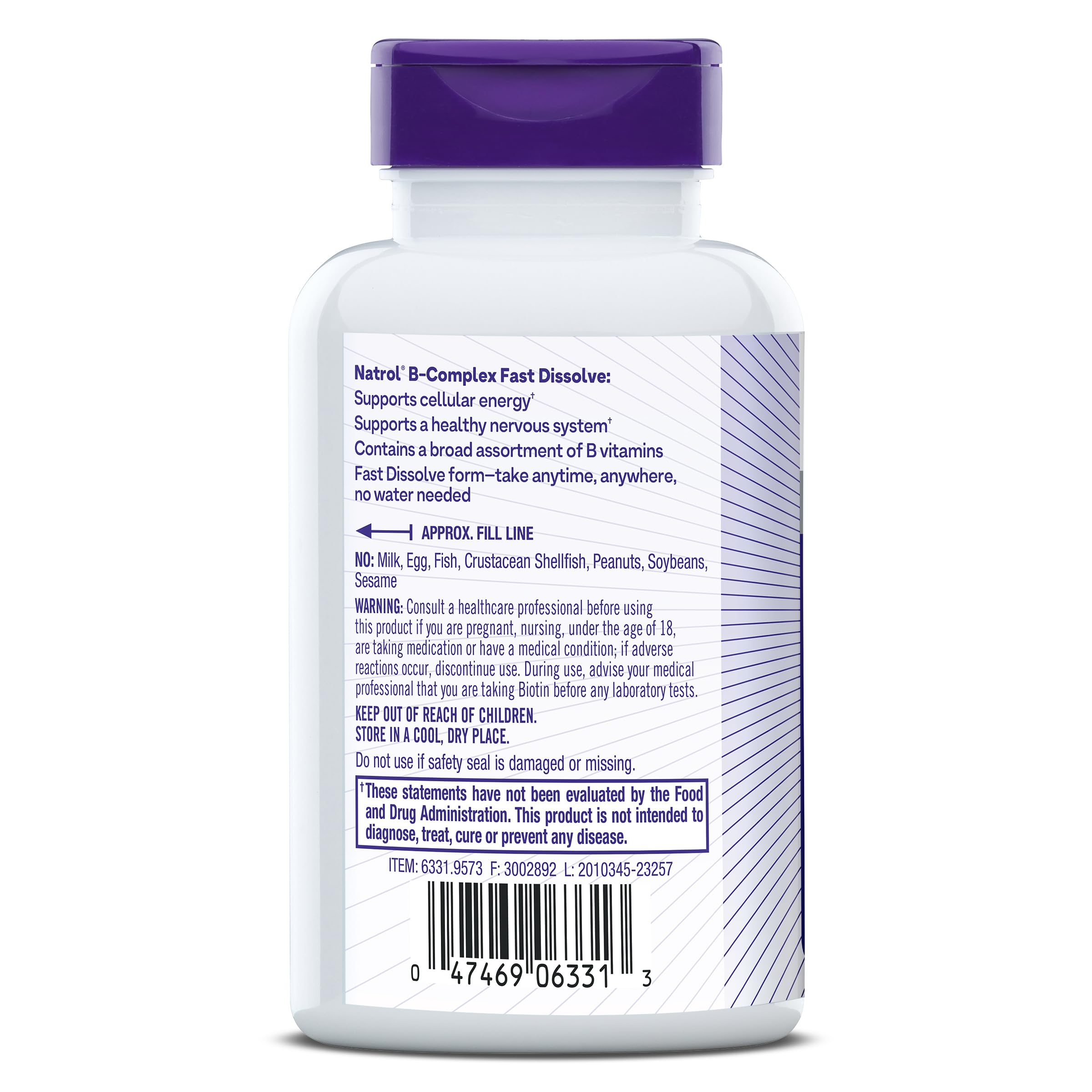 Natrol, B-Complex Fast Dissolve Tablets 90 Count