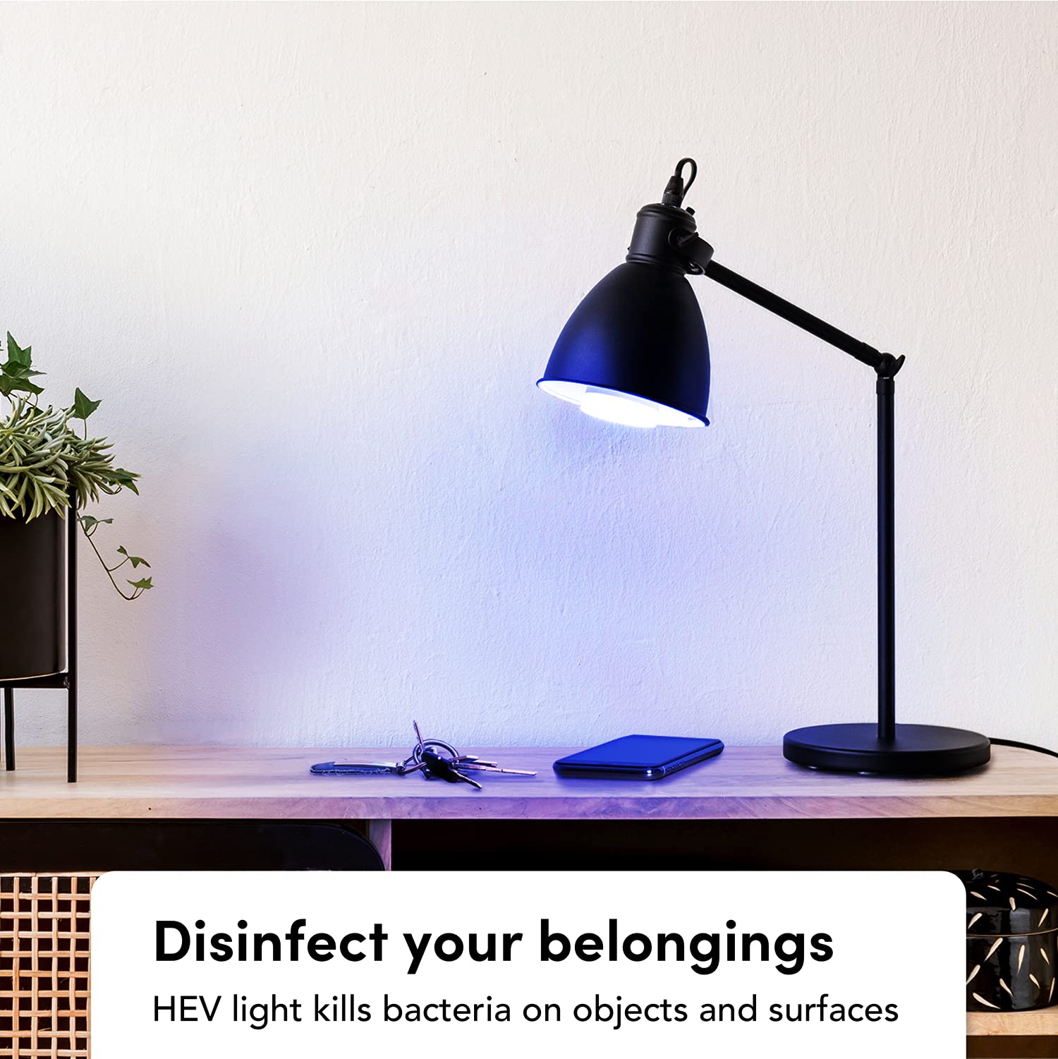 LIFX Clean, A19 1100 lumens, Full Color with Antibacterial HEV, Wi-Fi Smart LED Light Bulb