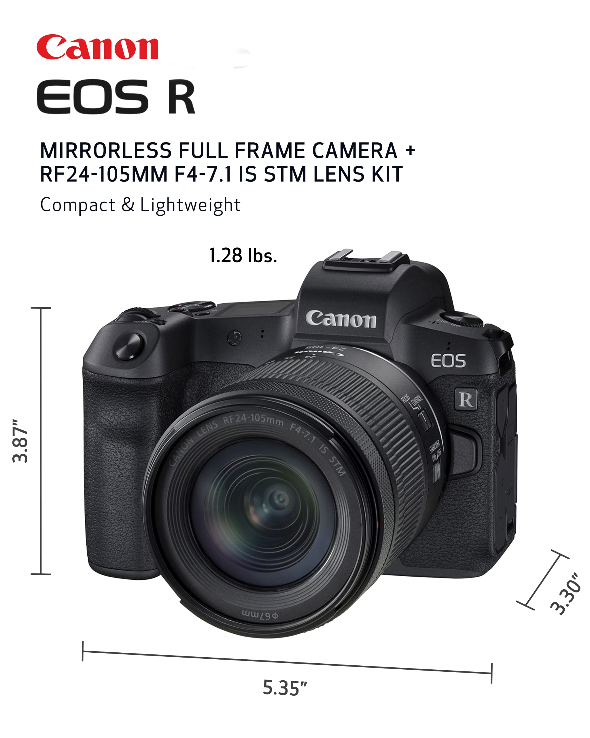 Canon EOS R Mirrorless Digital Camera (Body Only)