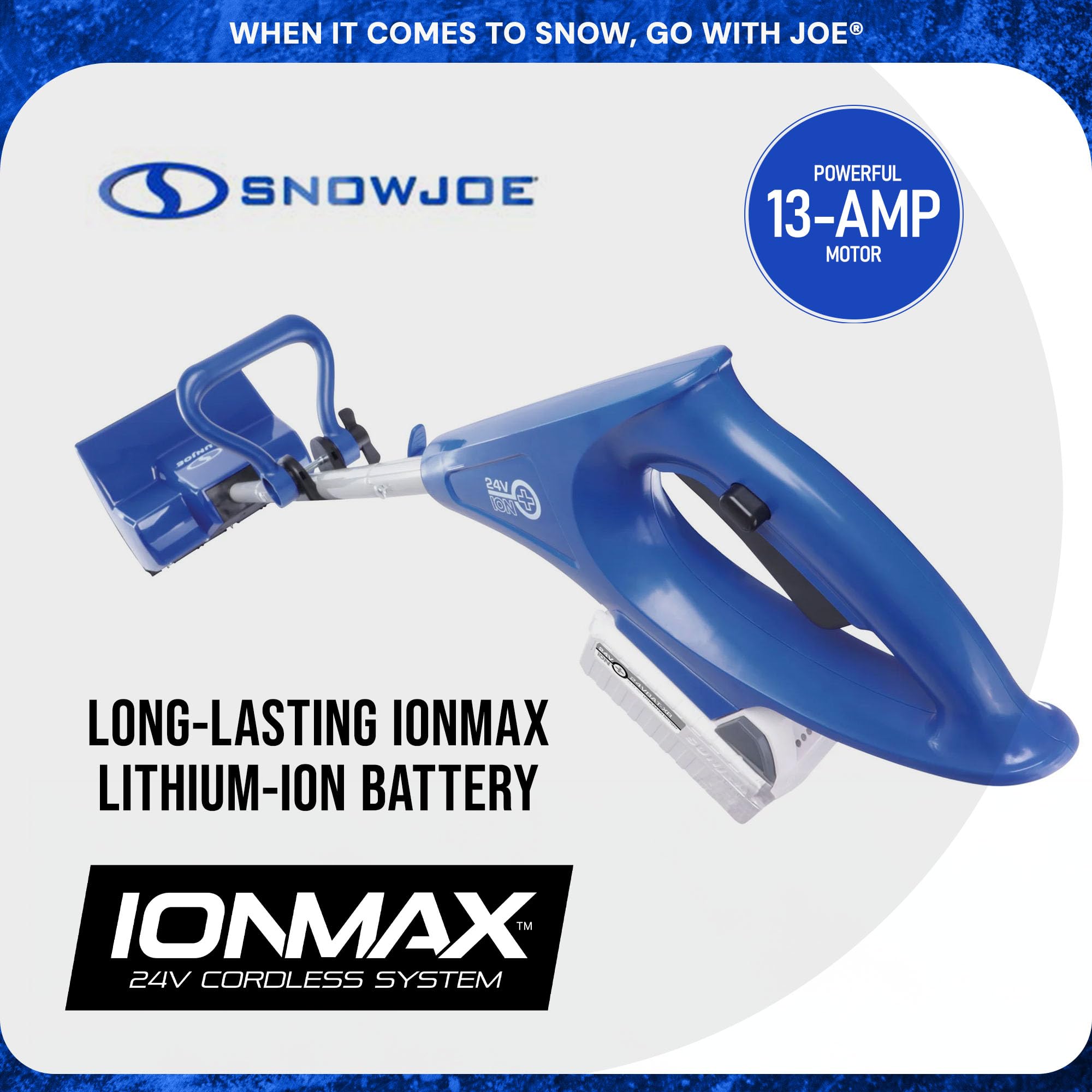 Snow Joe 2 Pack 24 Volt Cordless Snow Shovel Kit for Driveway Snow Removal