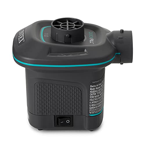 Intex 120V Quick Fill AC Electric Air Pump w/ 3 Interconnected Nozzles (2 Pack)