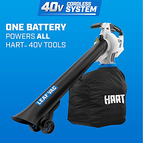Hart 40V Cordless Leaf Vacuum Kit (Includes 4.0Ah Li-Ion Battery + Charger)