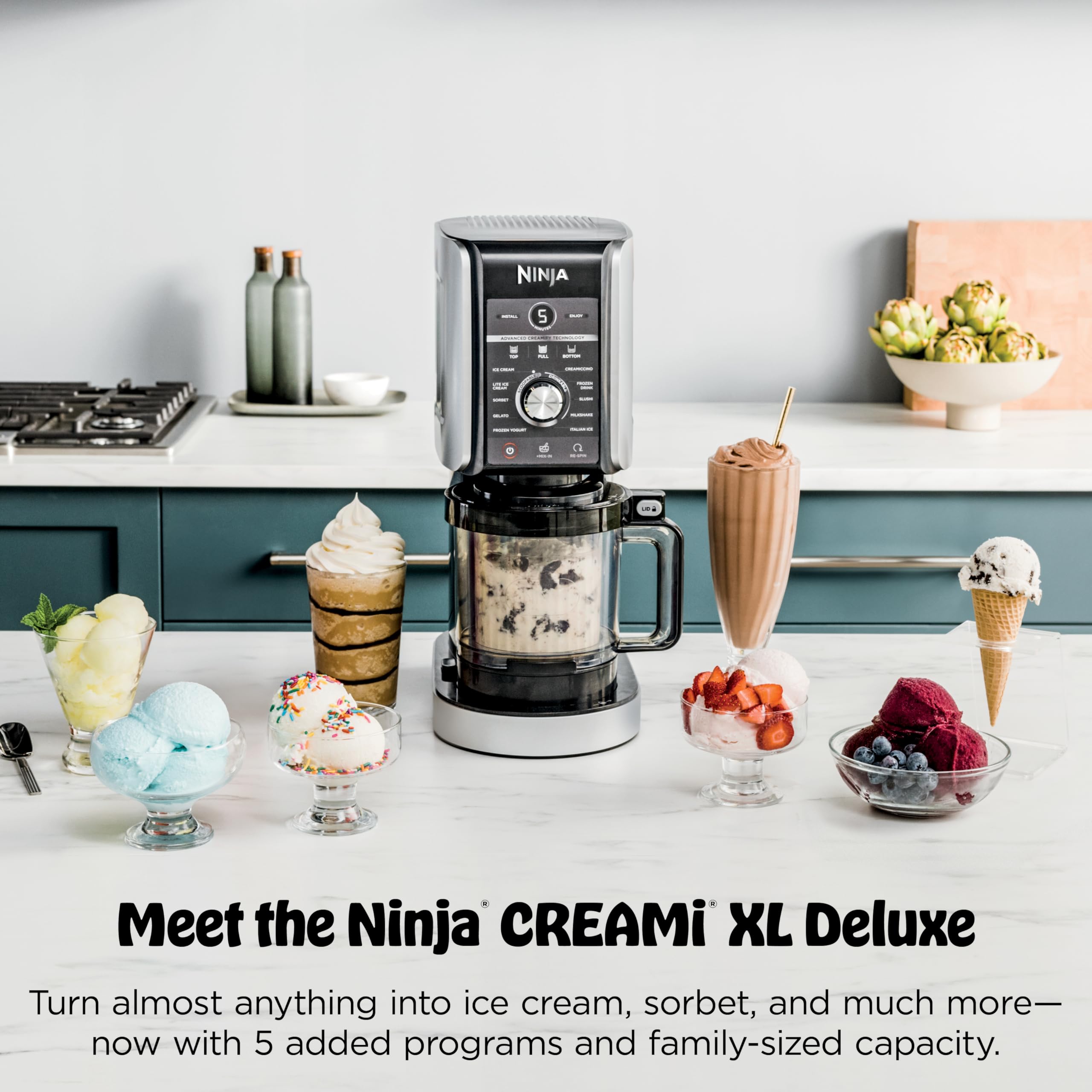 Ninja CREAMi Deluxe Ice Cream & Frozen Treat Maker 11 in 1