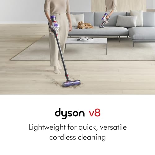 Dyson V8 Cordless Vacuum Cleans Hard Floors and Carpets