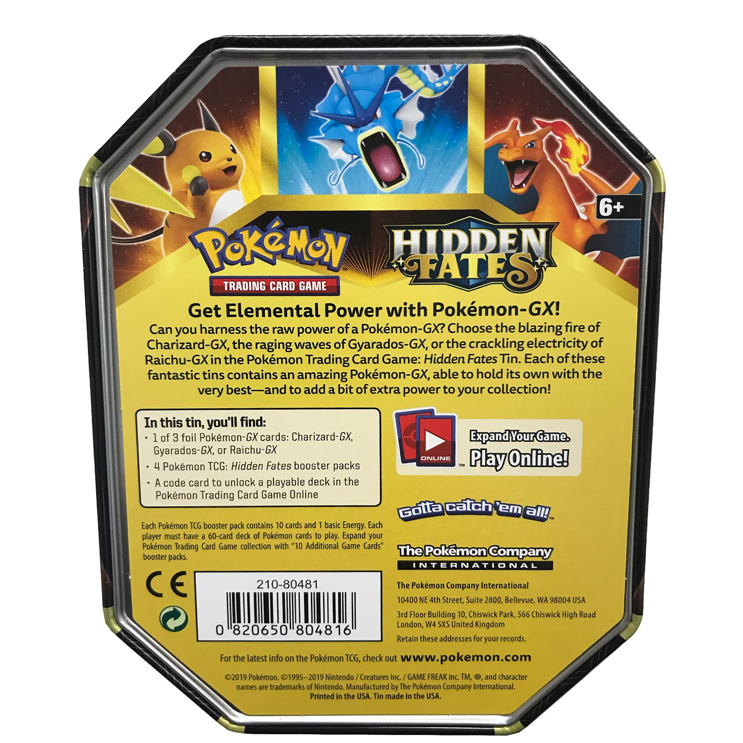 Pokemon SM11.5 Hidden Fates Gx