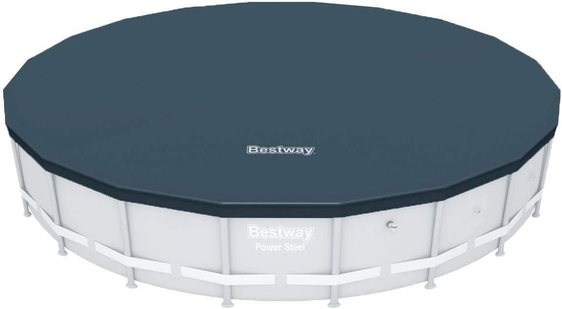 Bestway 18' Round PVC Pool Debris Cover for Steel Pro Frame Pools