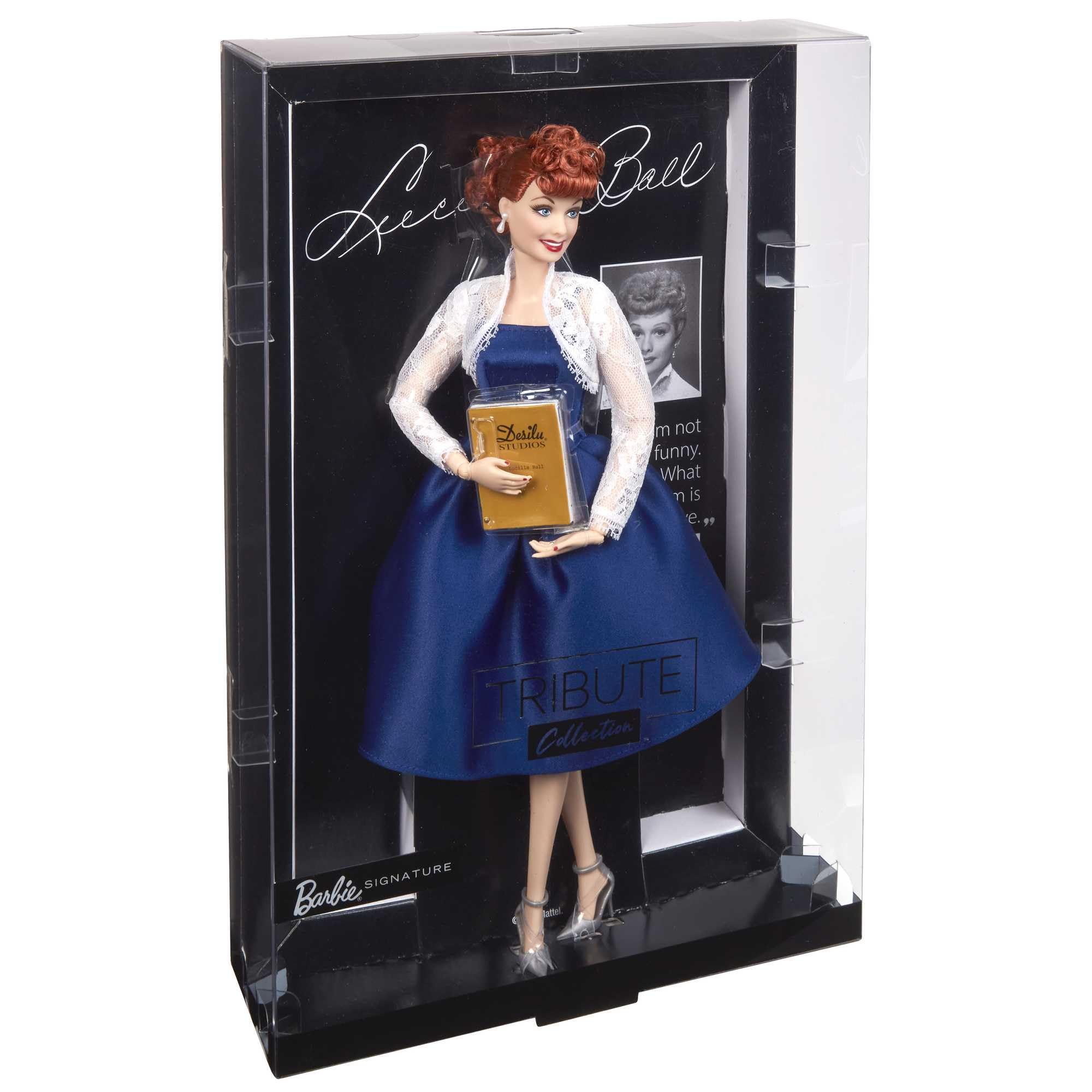 Barbie Tribute Collection Lucille Ball Doll, Wearing Blue Dress & Lace Jacket