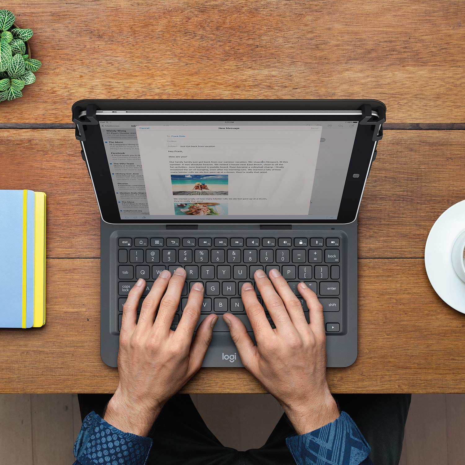 Logitech Universal Folio with Integrated Bluetooth 3.0 Keyboard for 9-10"