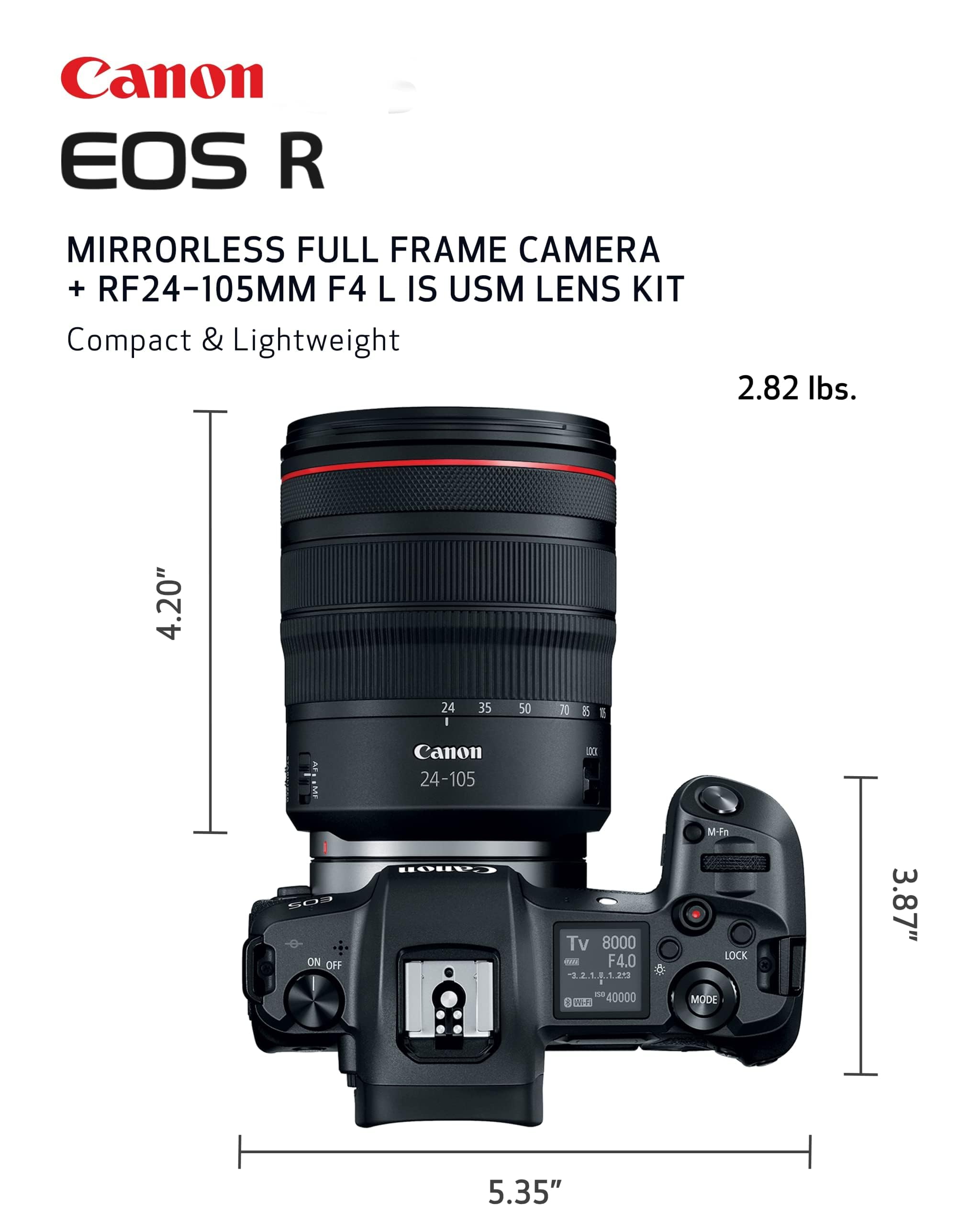 Canon EOS R Mirrorless Digital Camera (Body Only)