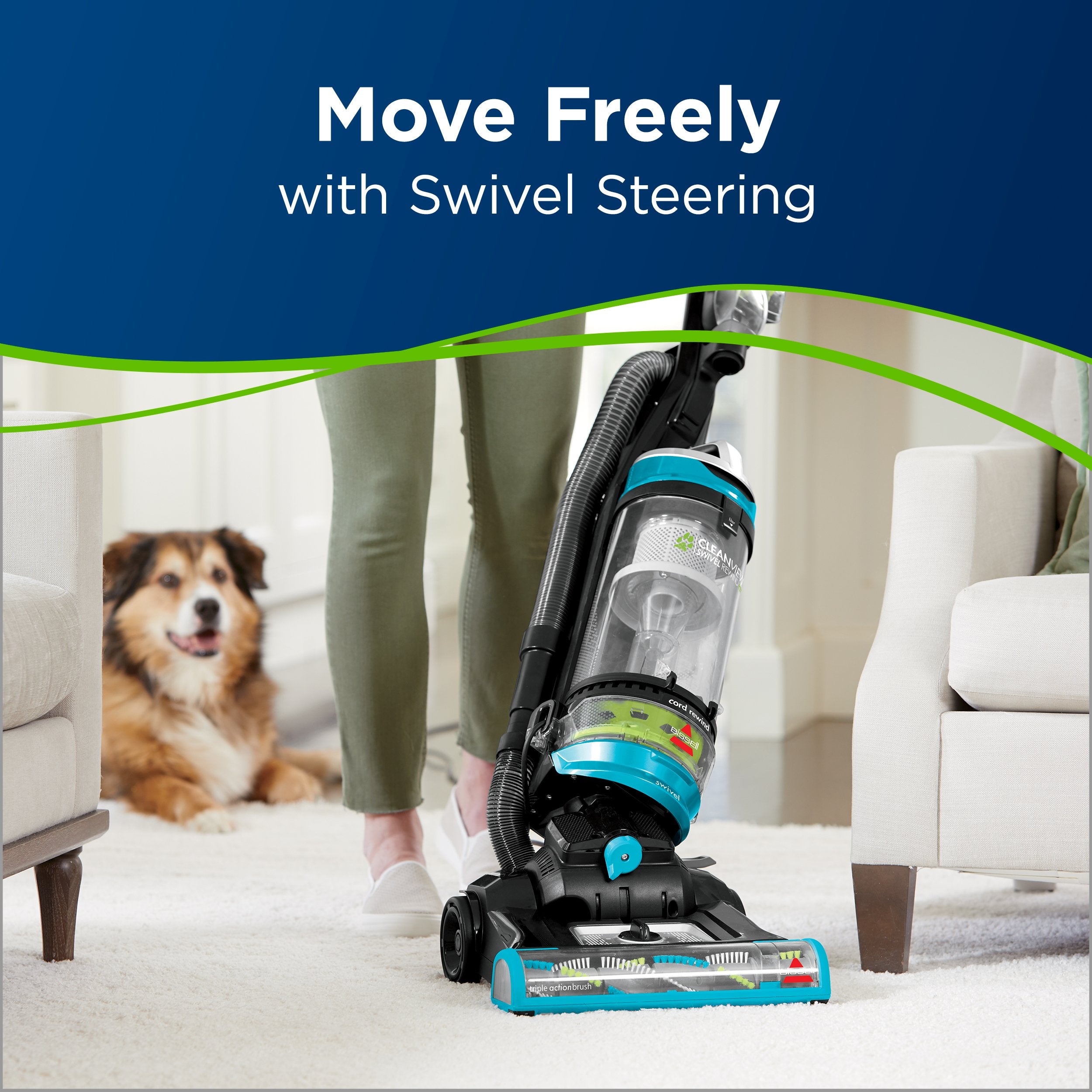 Bissell CleanView Swivel Pet Upright Bagless Vacuum