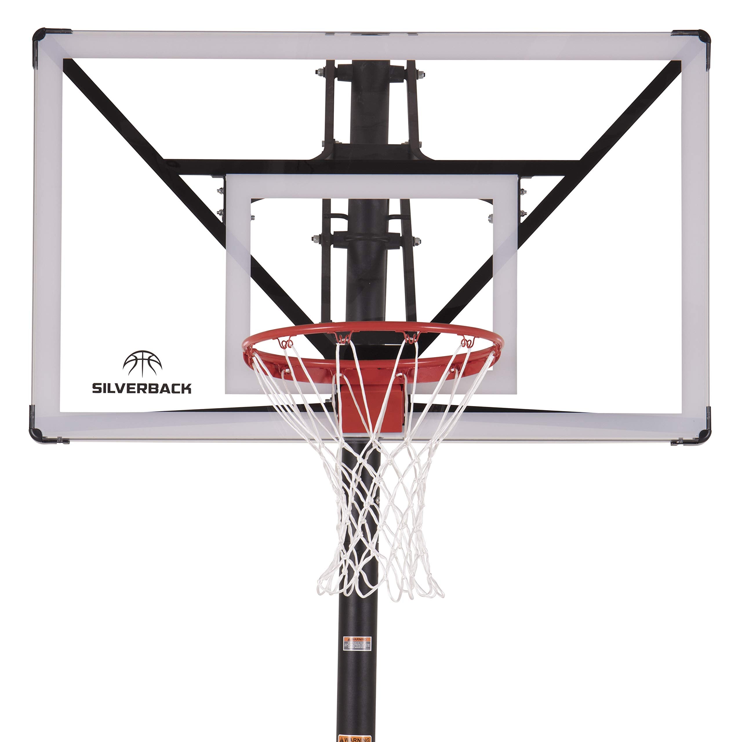 Silverback NXT 54" and NXT 60" In-Ground Basketball Hoops with Adjustable-Height Basketball Goal Backboard and QuickPlay Design