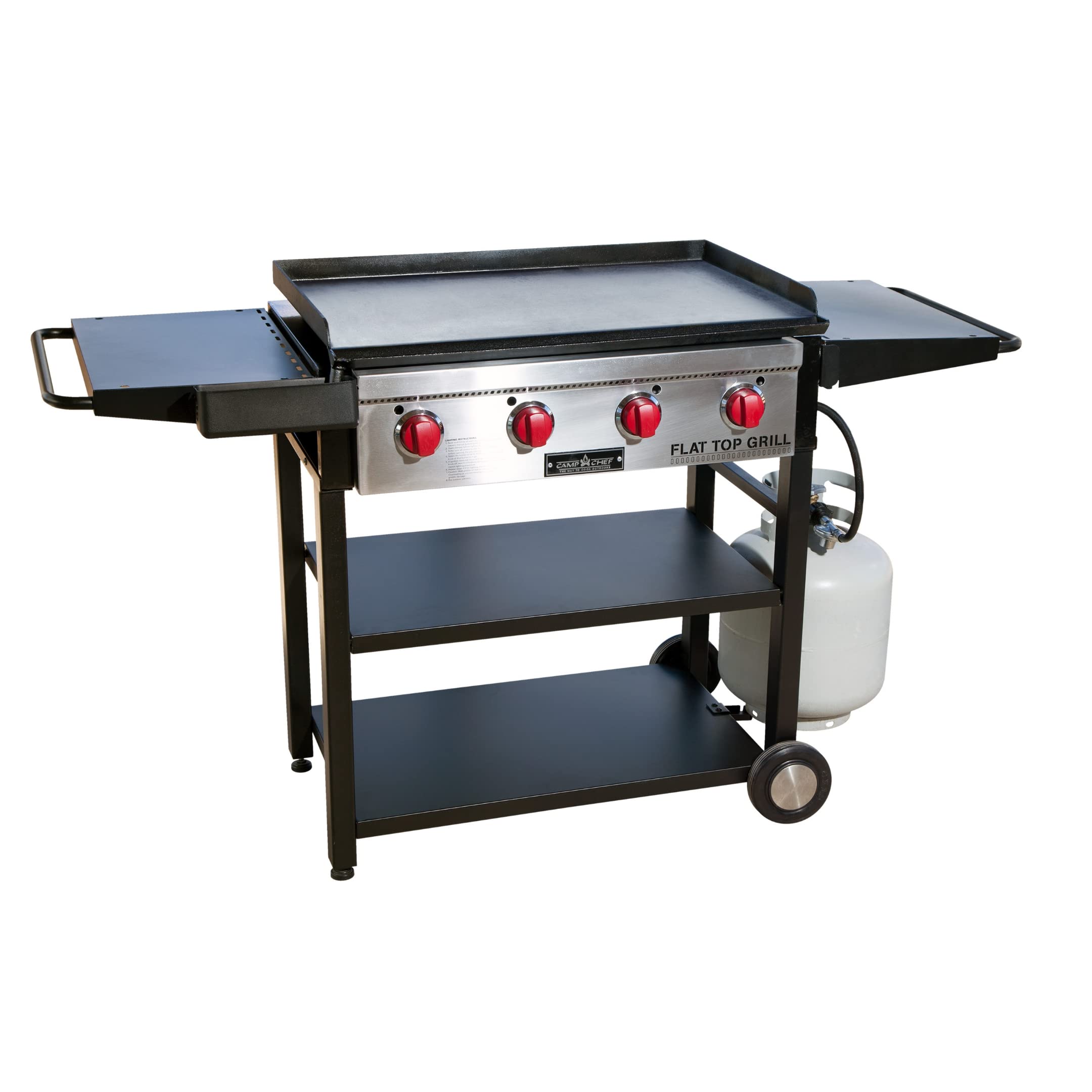 Camp Chef FTG600 Flat Top Propane Grill and Griddle with Side Shelves