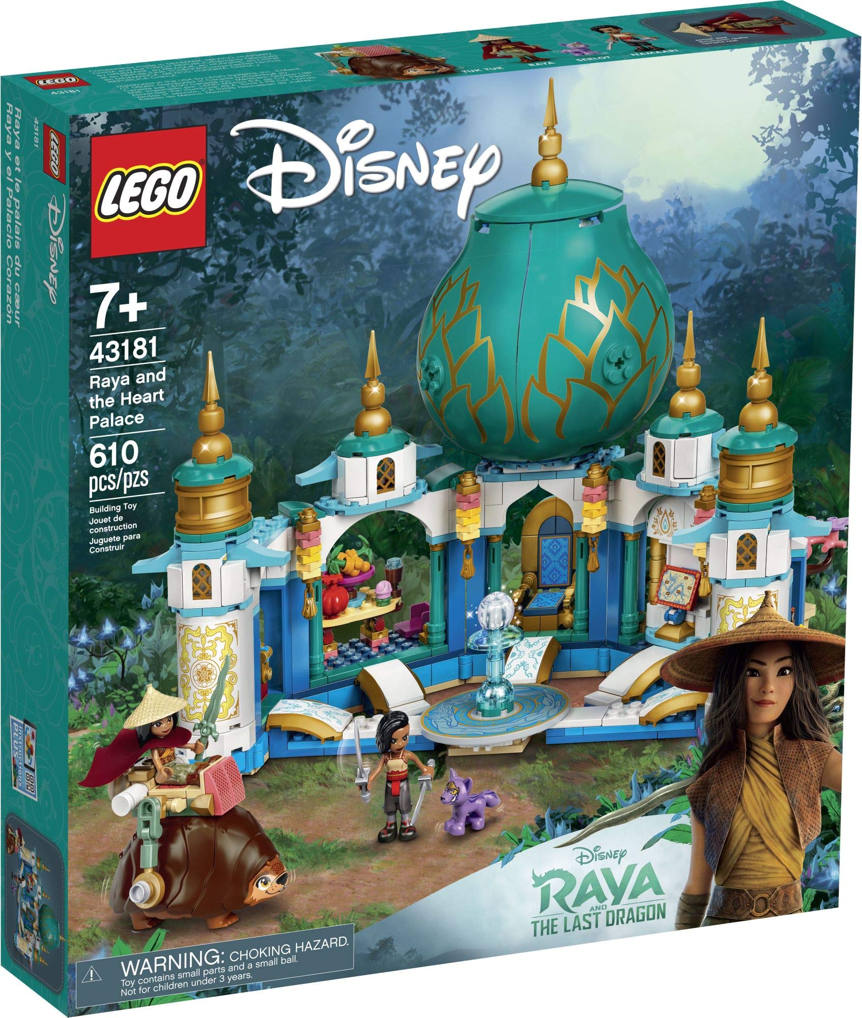 LEGO Disney Raya and The Heart Palace 43181 (610 Pieces)