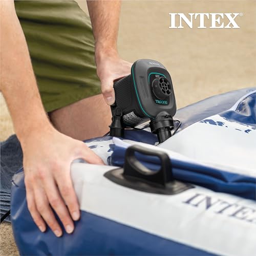 Intex 120V Quick Fill AC Electric Air Pump w/ 3 Interconnected Nozzles (2 Pack)