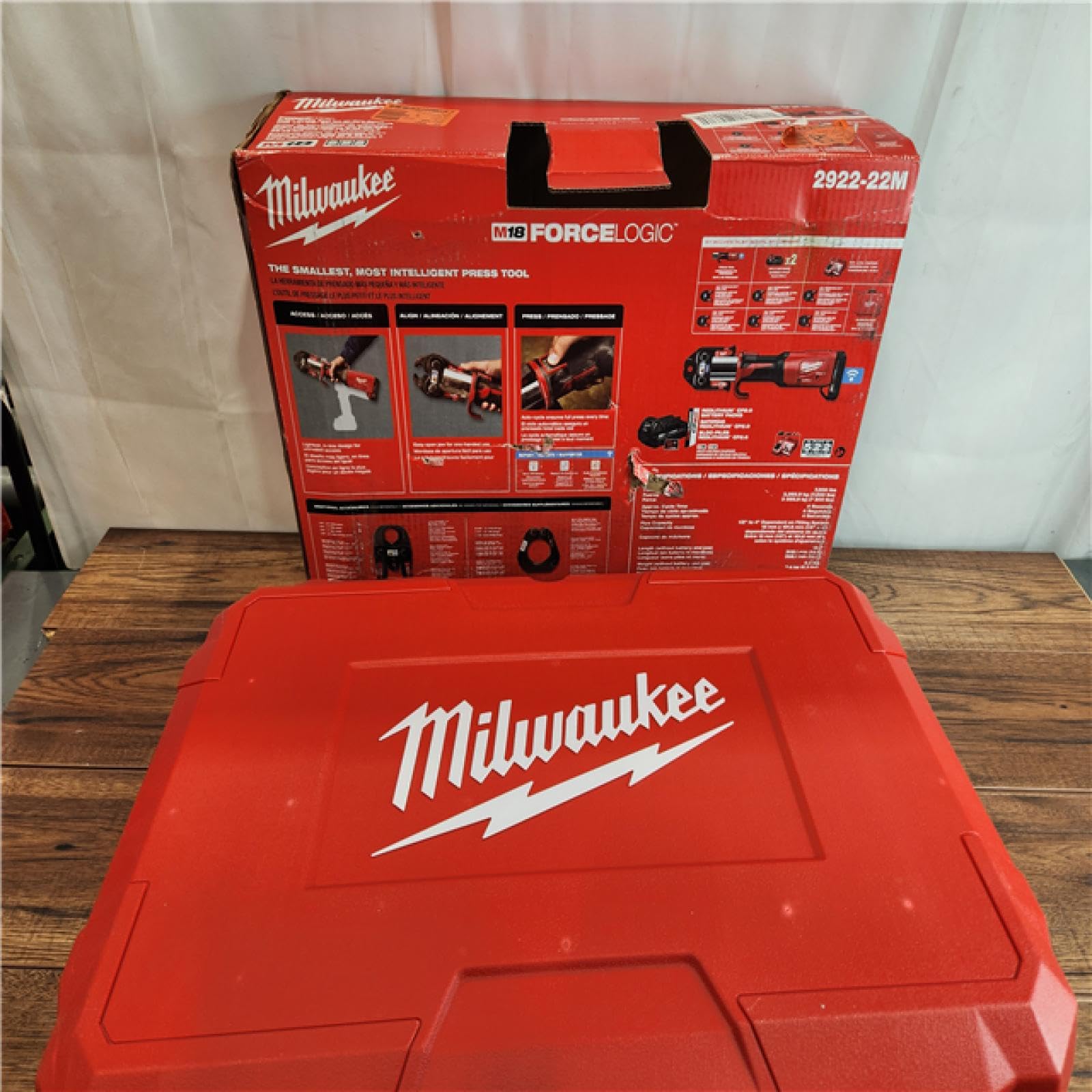 Milwaukee 2922-22M M18 FORCE LOGIC Press Tool Kit w/ One-Key with 1/4"-7/8" Streamline ACR Jaws