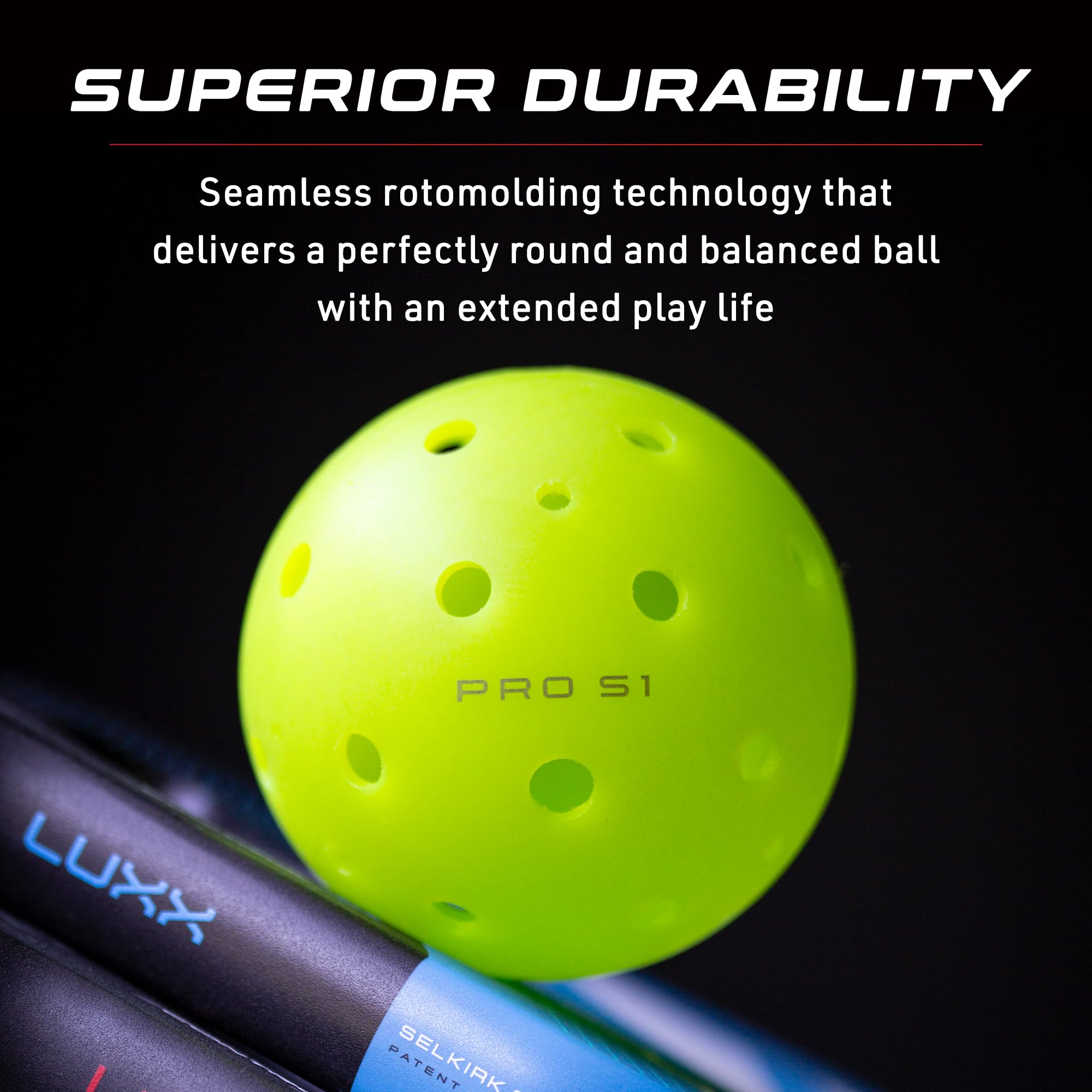 Selkirk Sport Pro S1 Ball 38 Hole Outdoor Pickleball Ballss