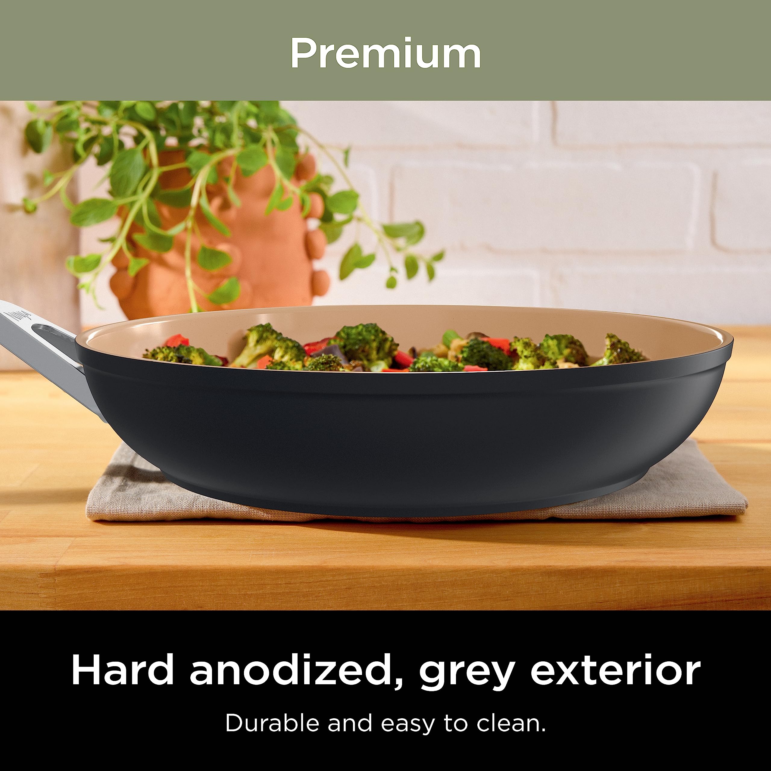 Ninja CW90020 Extended Life Premium Ceramic 8" Fry Pan , Nonstick Fry Pans and Pots