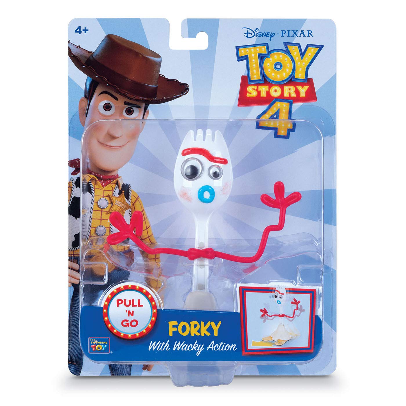 Disney Pixar Toy Story 4 Pull 'N Go Forky