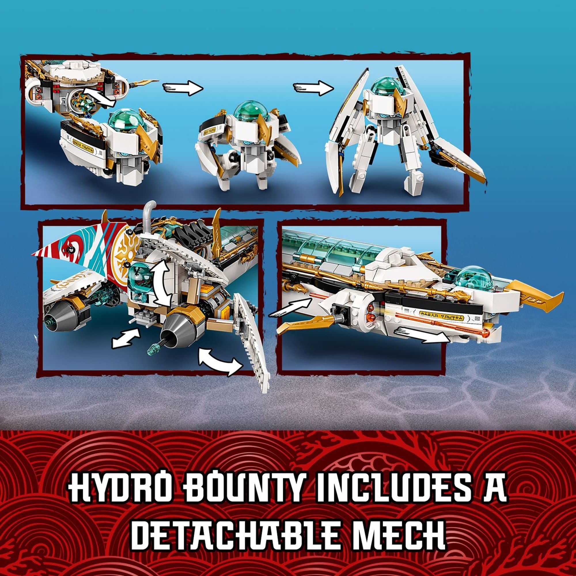 Lego Ninjago Hydro Bounty 71756 (1,159 Pieces)
