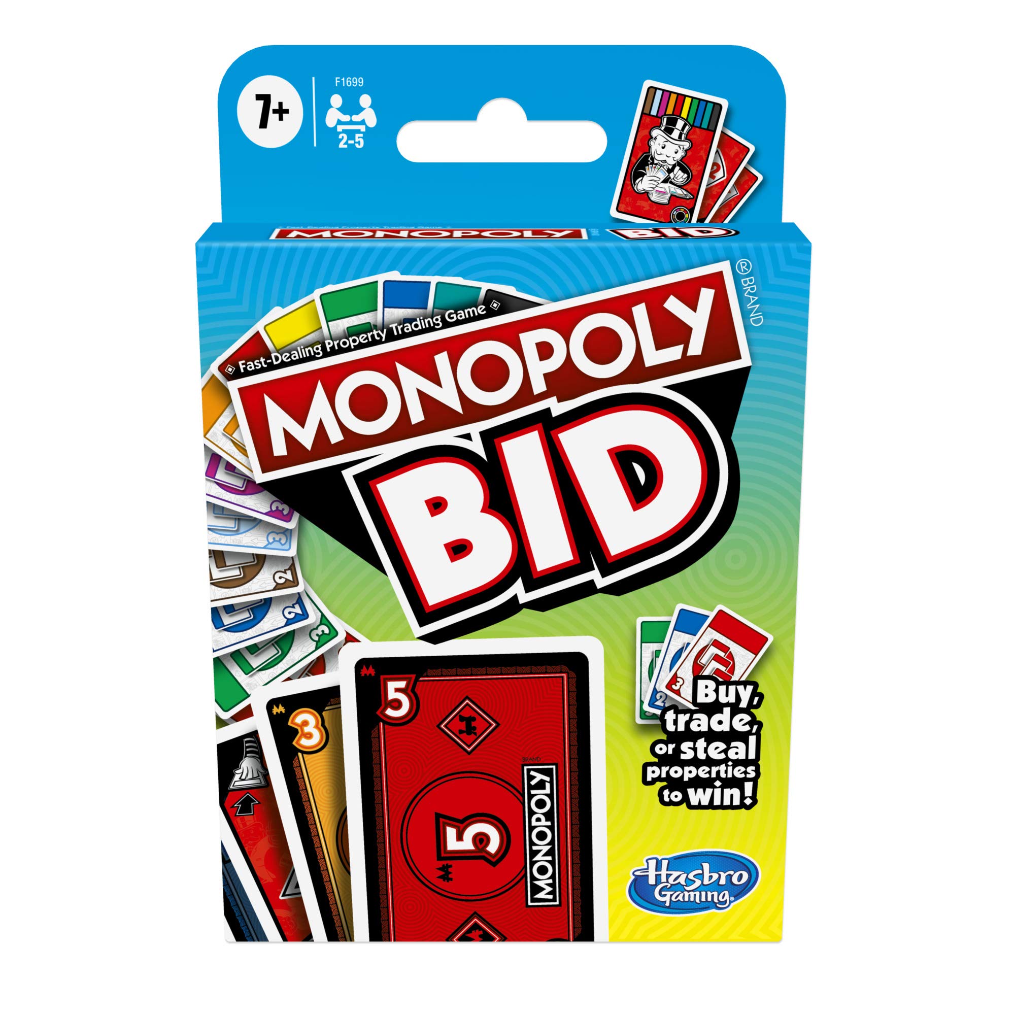 Monopoly Bid Game Card Game