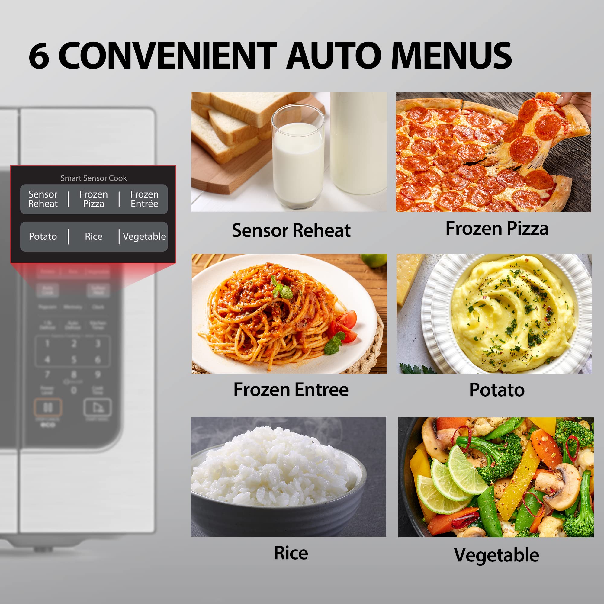 TOSHIBA Small Microwave Oven with 11 Power Levels